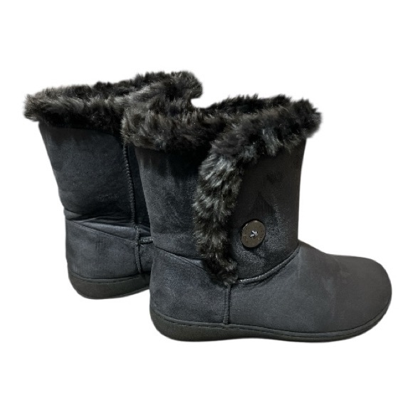 Vionic Size 7 Fairfax Grey Faux Fur Boots - Picture 2 of 6